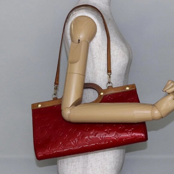 LOUIS VUITTON Monogram Vernis Roxbury Drive Bag Pomme D'amour - Picture 1 of 16